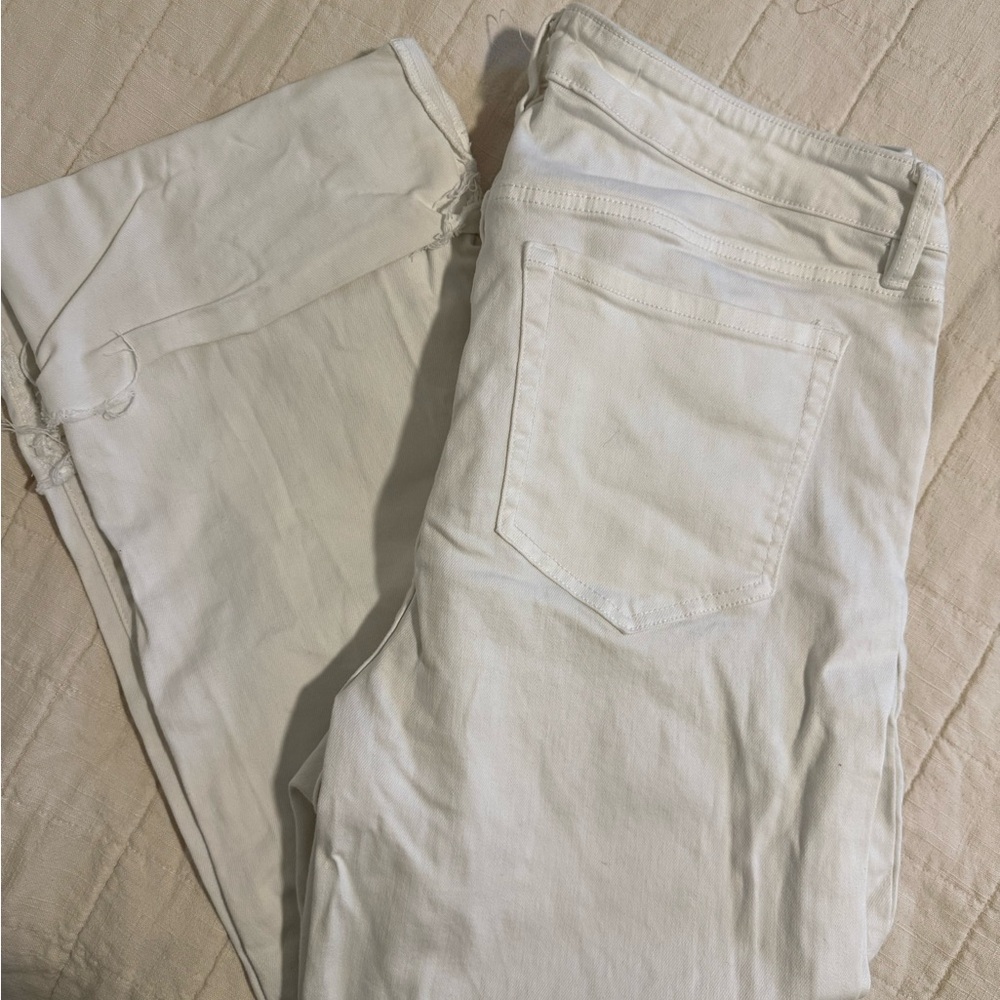 Ava & Viv White Straight Leg Jeans